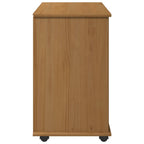 Mobile con Ruote con ruota Marrone miele 63,5 x 39 x 65,5 cm