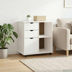 Mobile con Ruote con ruota Bianco 63,5 x 39 x 65,5 cm