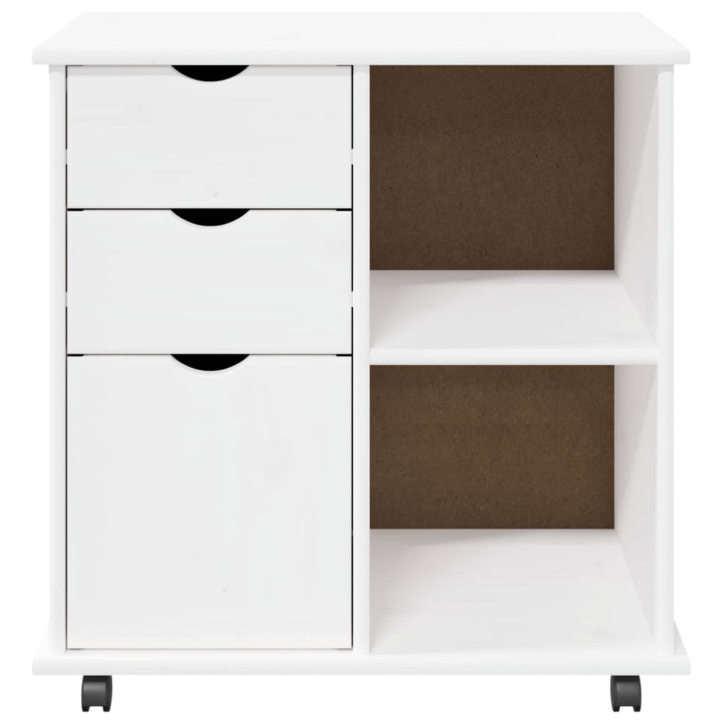 Mobile con Ruote con ruota Bianco 63,5 x 39 x 65,5 cm
