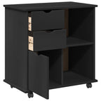 Mobile con Ruote con ruota Nero 63,5 x 39 x 65,5 cm