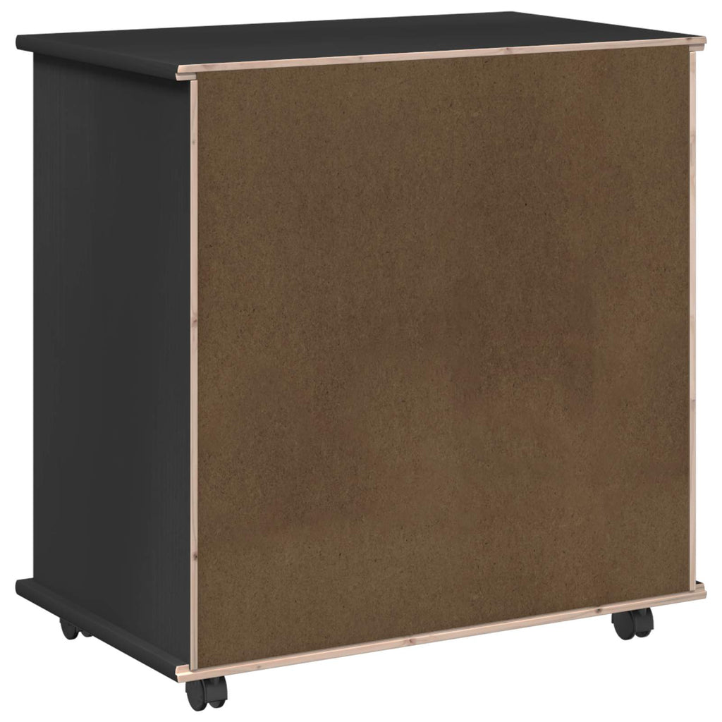 Mobile con Ruote con ruota Nero 63,5 x 39 x 65,5 cm