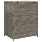 Armadietto Grigio 70 x 50 x 87 cm Poliestere e Rattan Roly