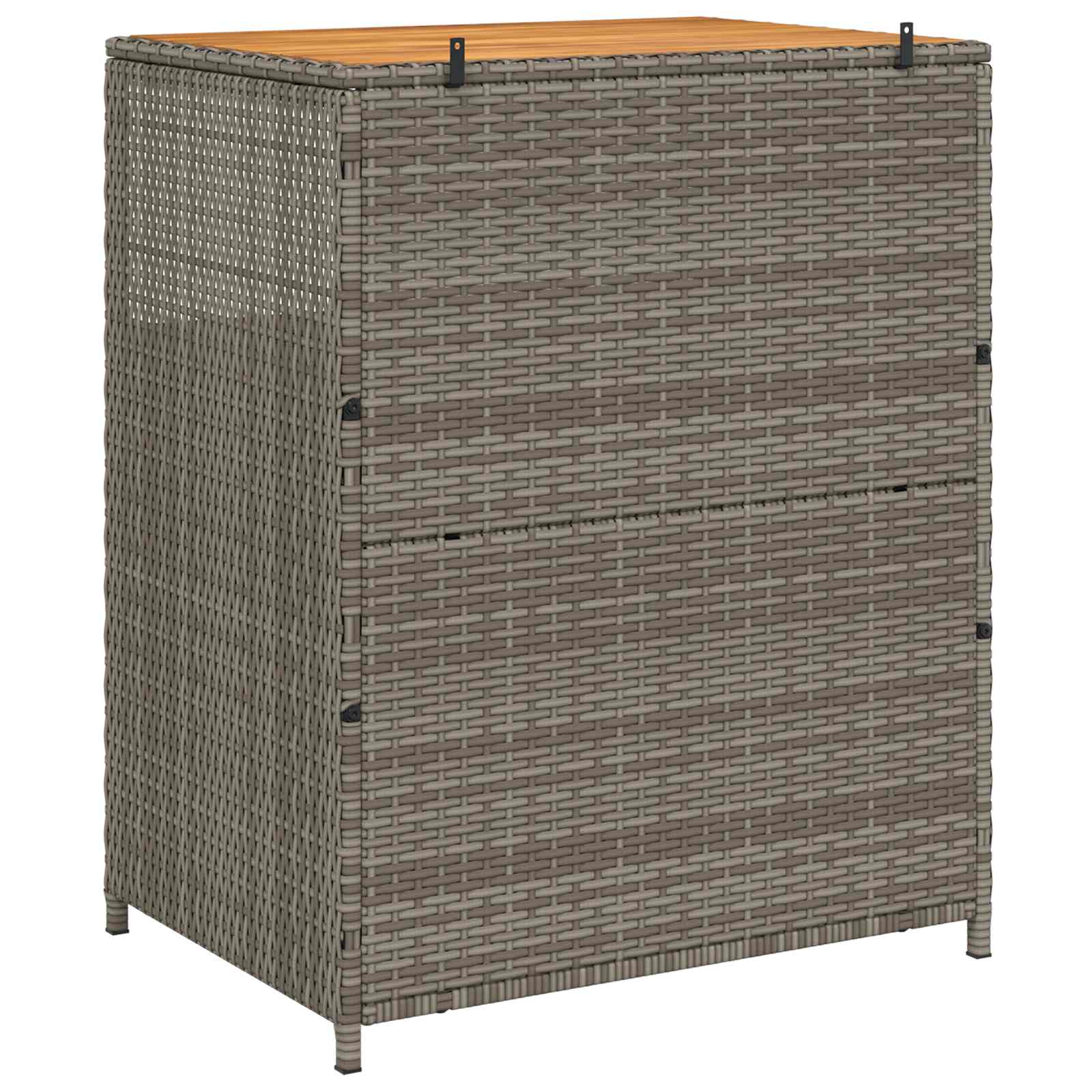 Armadietto Grigio 70 x 50 x 87 cm Poliestere e Rattan Roly