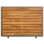Armadietto Grigio 70 x 50 x 87 cm Poliestere e Rattan Roly