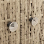Armadietto Beige 70 x 50 x 87 cm Poliestere e Rattan Roly