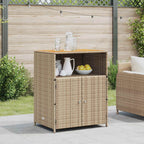 Armadietto Beige 70 x 50 x 87 cm Poliestere e Rattan Roly