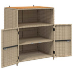 Armadietto Beige 70 x 50 x 87 cm Poliestere e Rattan Roly