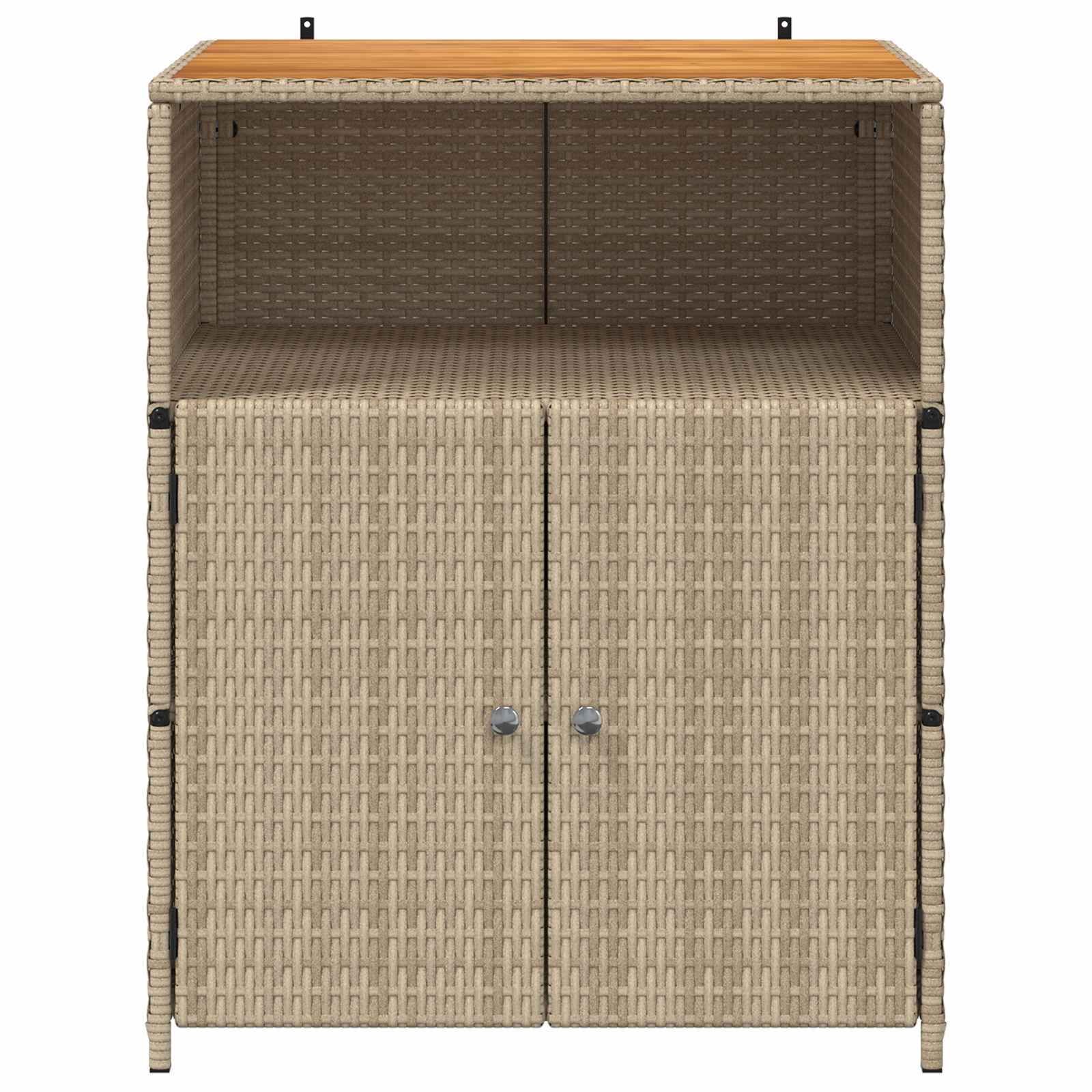 Armadietto Beige 70 x 50 x 87 cm Poliestere e Rattan Roly