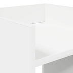 Supporto per piante con lo scaffale Bianco 30 x 30 x 100 cm