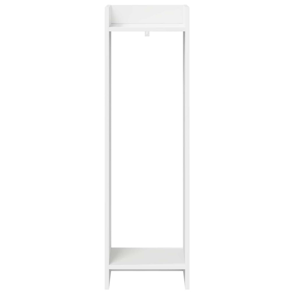 Supporto per piante con lo scaffale Bianco 30 x 30 x 100 cm