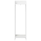 Supporto per piante con lo scaffale Bianco 30 x 30 x 100 cm