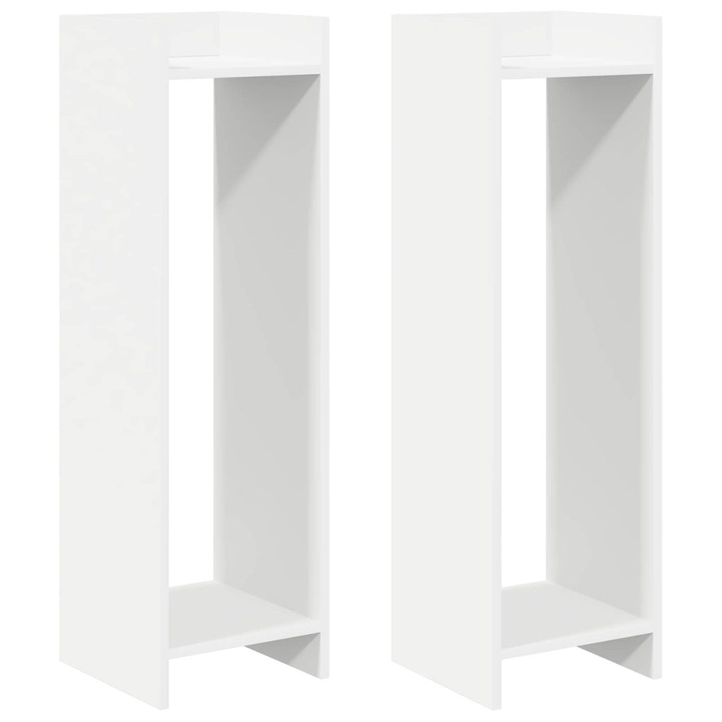 Supporto per piante 2 pcs Bianco 30 x 30 x 100 cm