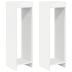Supporto per piante 2 pcs Bianco 30 x 30 x 100 cm