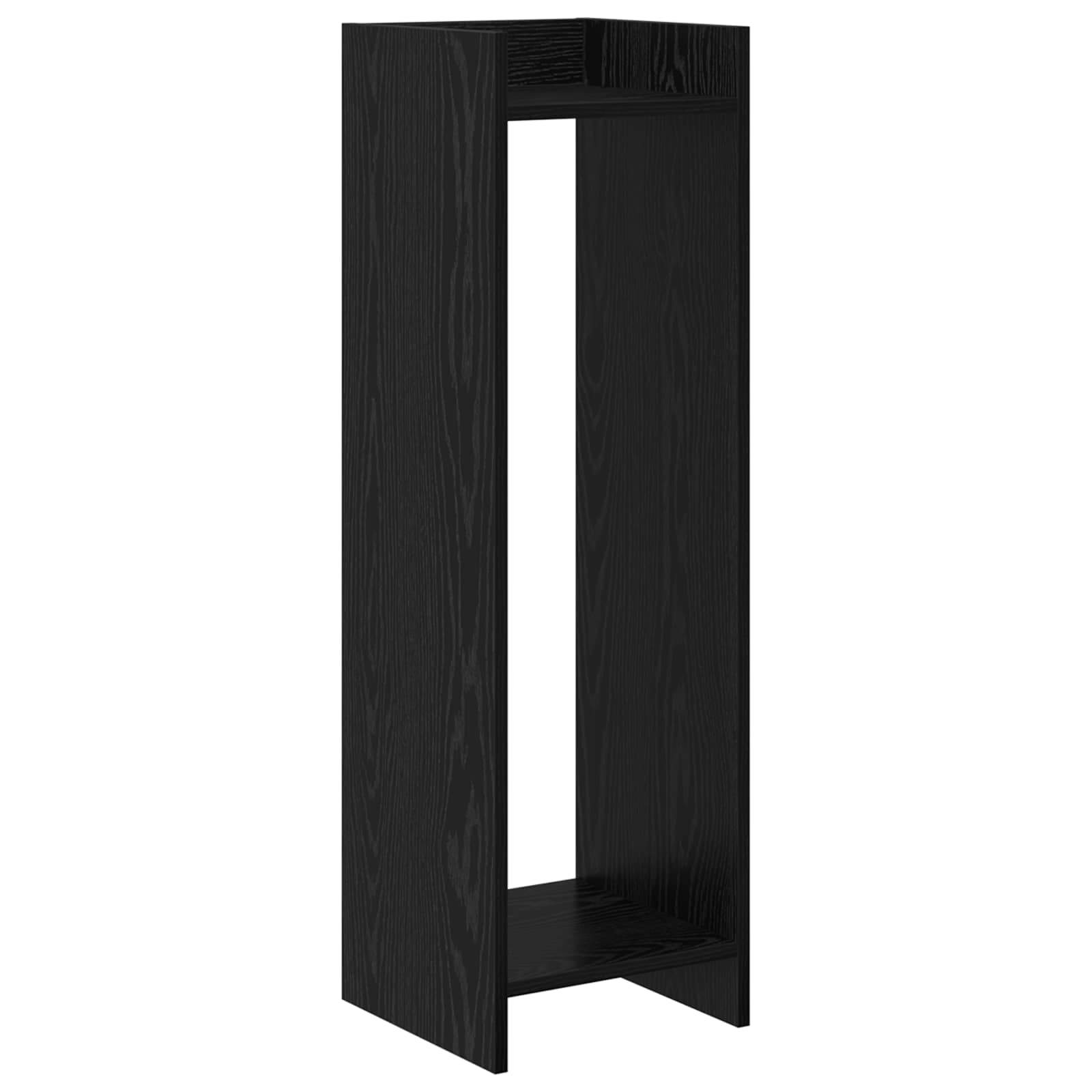 Supporto per piante Rovere Nero 30 x 30 x 100 cm