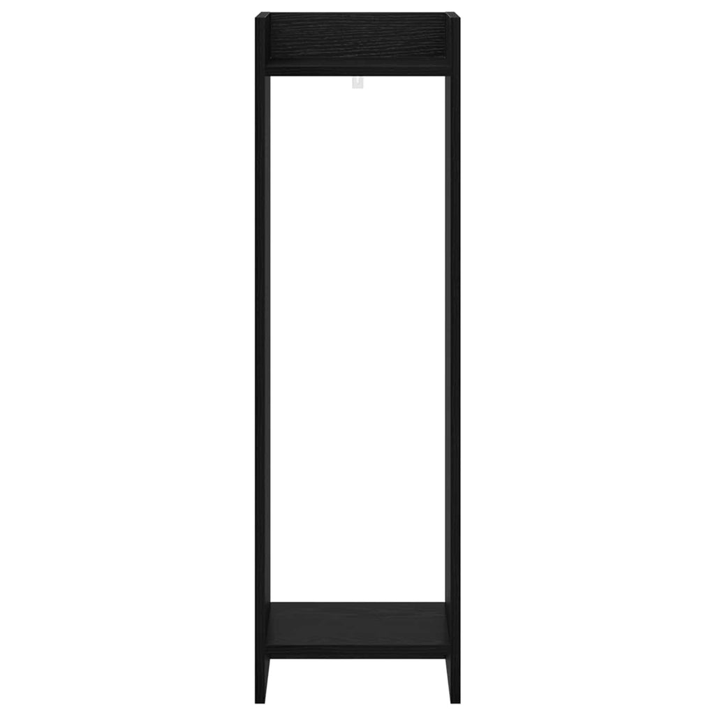Supporto per piante 2 pcs Rovere Nero 30 x 30 x 100 cm