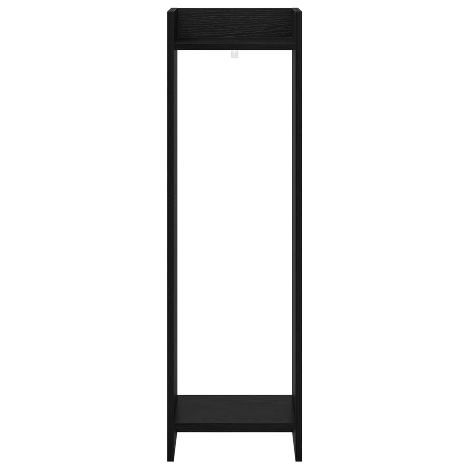 Supporto per piante 2 pcs Rovere Nero 30 x 30 x 100 cm