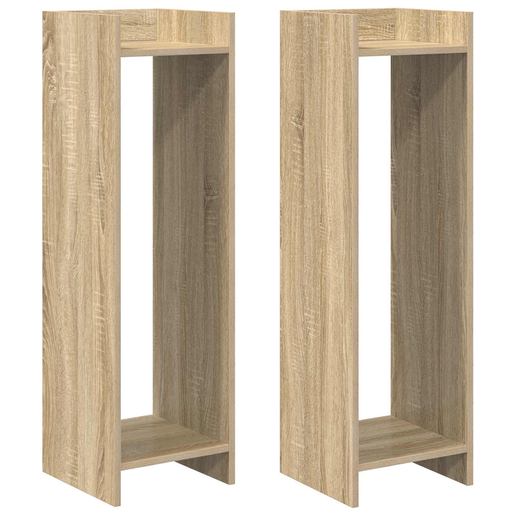 Supporto per piante 2 pcs Rovere Sonoma 30 x 30 x 100 cm