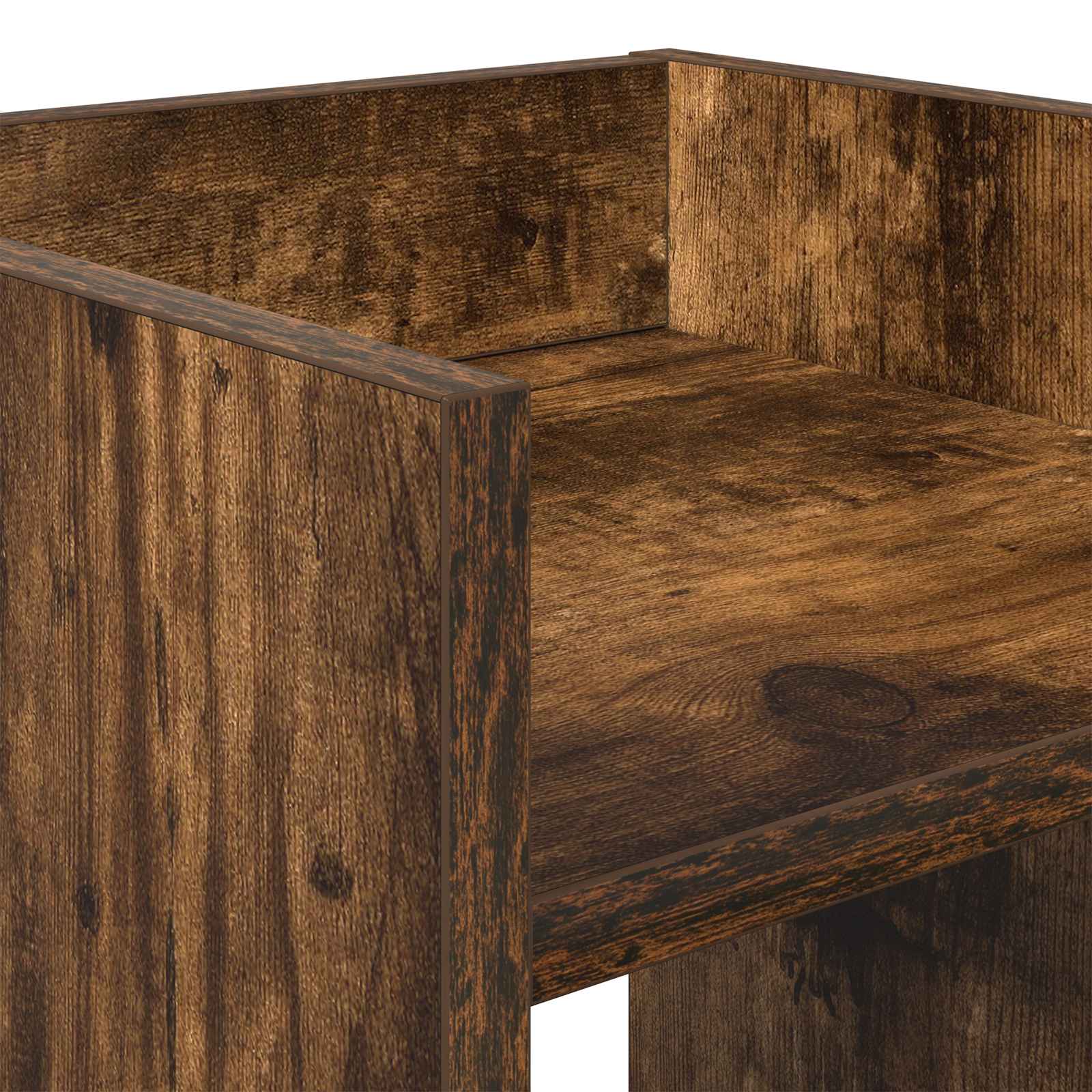 Supporto per piante 2 pcs Quercia Affumicata 30 x 30 x 100 cm