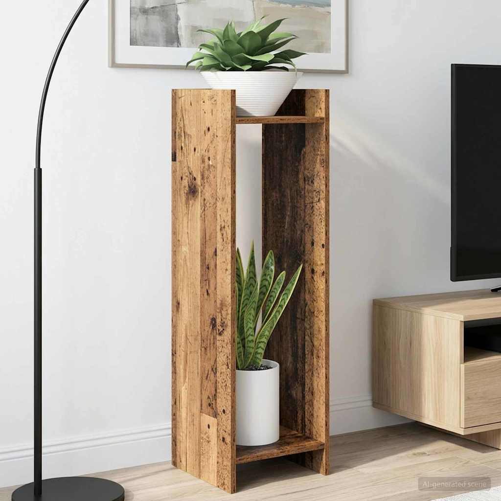 Supporto per piante 2 pcs Legno vecchio 30 x 30 x 100 cm