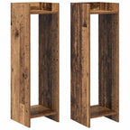 Supporto per piante 2 pcs Legno vecchio 30 x 30 x 100 cm