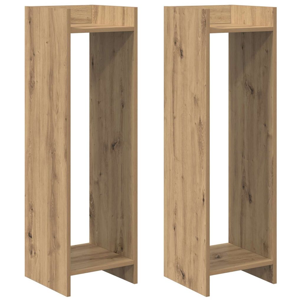 Supporto per piante 2 pcs Rovere Artigianale 30 x 30 x 100 cm