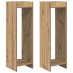 Supporto per piante 2 pcs Rovere Artigianale 30 x 30 x 100 cm