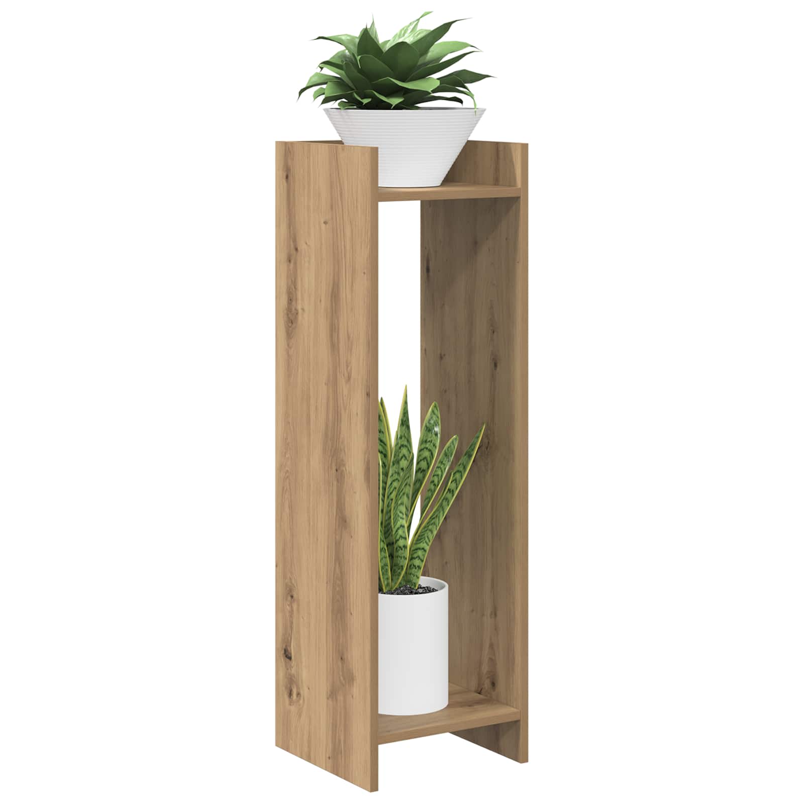 Supporto per piante 2 pcs Rovere Artigianale 30 x 30 x 100 cm