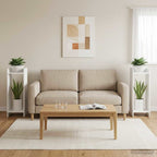 Supporto per piante 2 pcs Bianco 30 x 30 x 80 cm