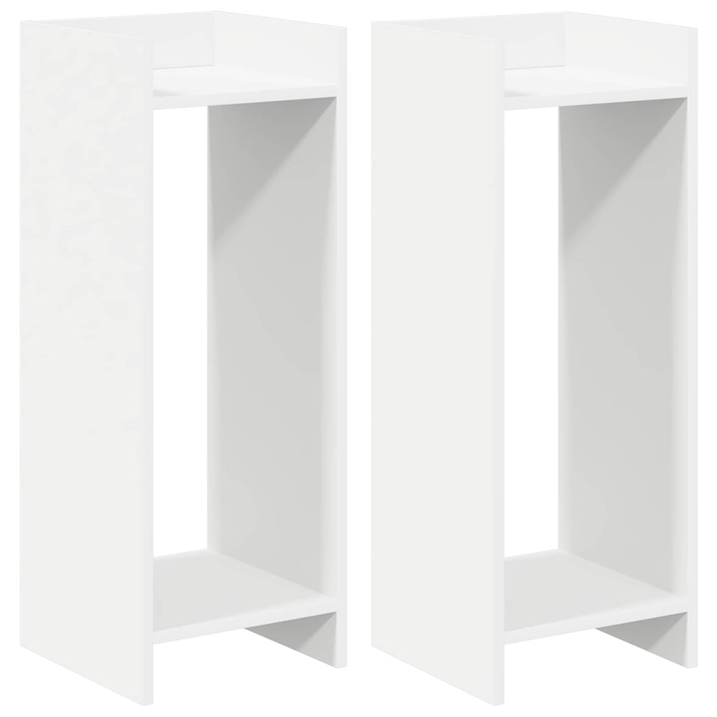 Supporto per piante 2 pcs Bianco 30 x 30 x 80 cm