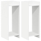 Supporto per piante 2 pcs Bianco 30 x 30 x 80 cm