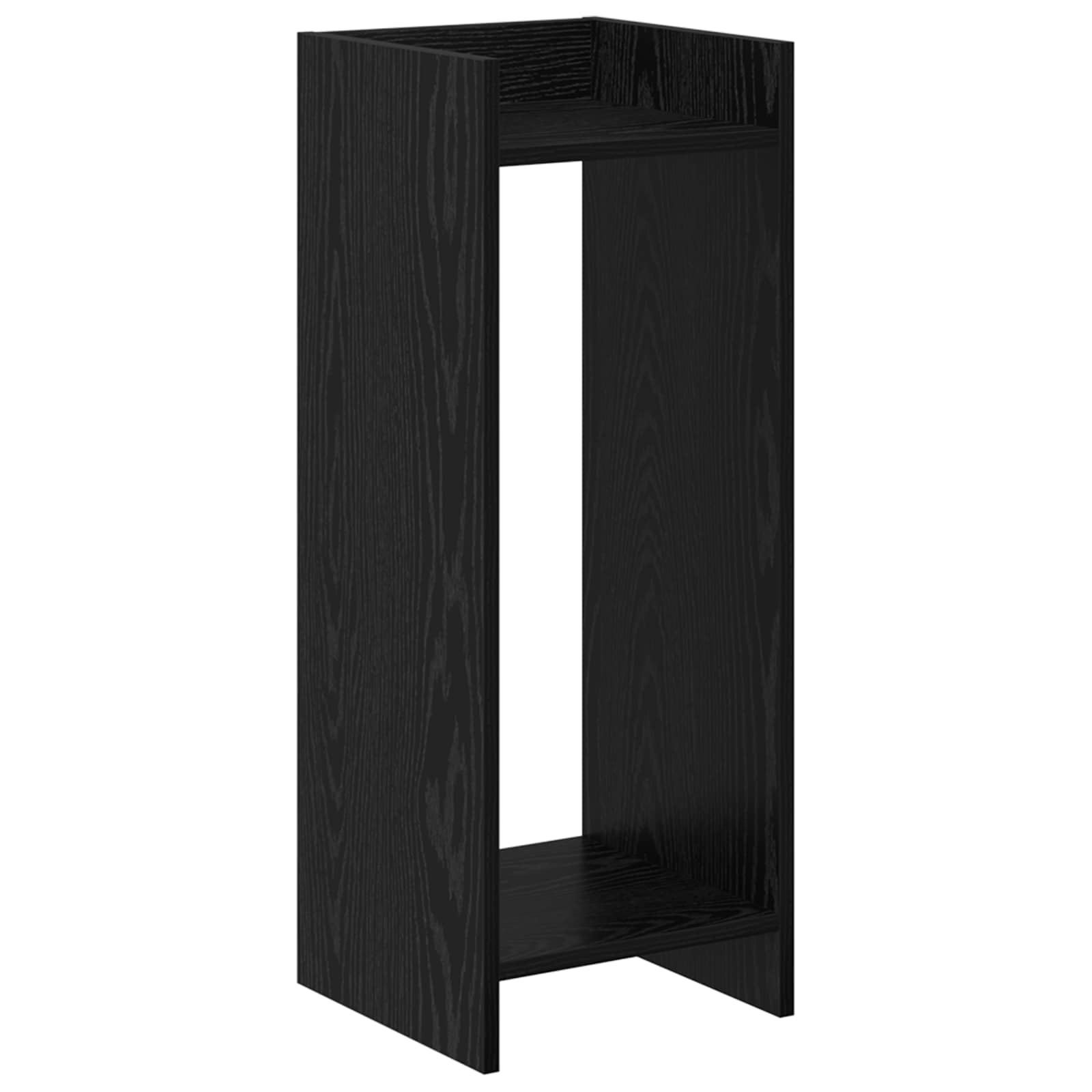 Supporto per piante 2 pcs Rovere Nero 30 x 30 x 80 cm