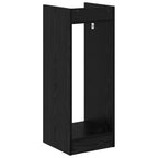 Supporto per piante 2 pcs Rovere Nero 30 x 30 x 80 cm