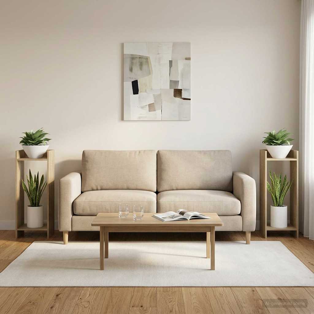 Supporto per piante 2 pcs Rovere Sonoma 30 x 30 x 80 cm