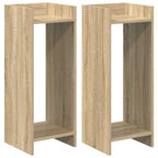 Supporto per piante 2 pcs Rovere Sonoma 30 x 30 x 80 cm