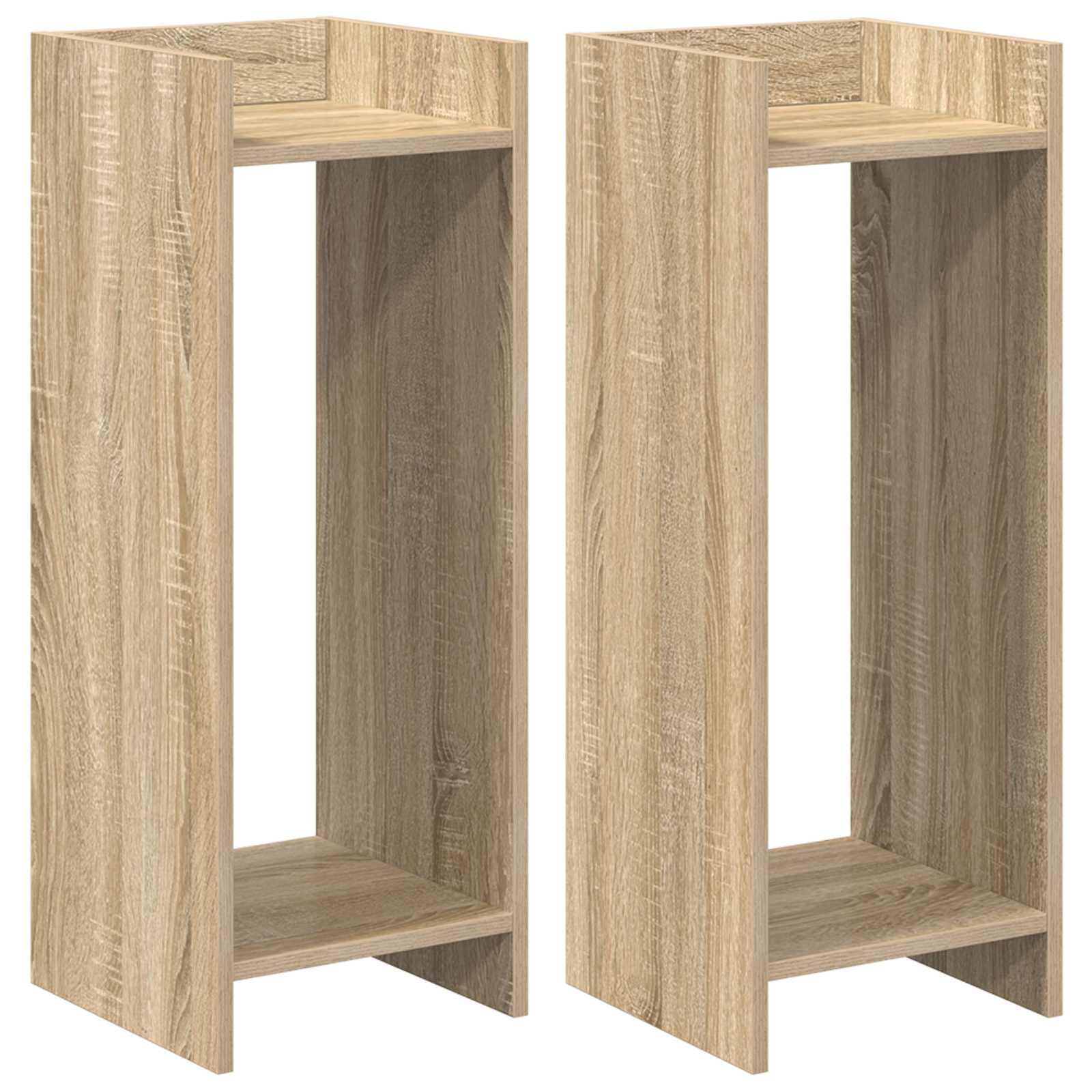Supporto per piante 2 pcs Rovere Sonoma 30 x 30 x 80 cm