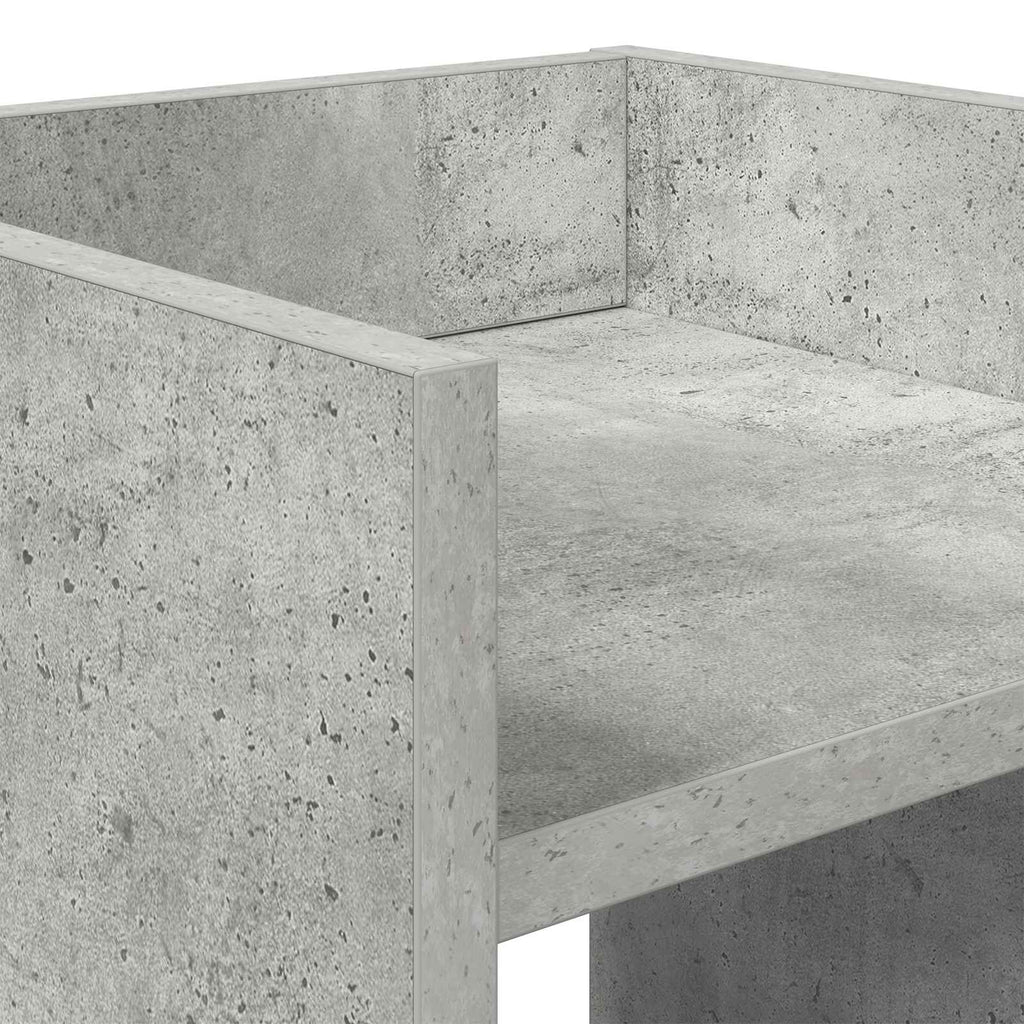Supporto per piante Grigio Cemento 30 x 30 x 80 cm