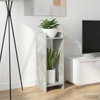 Supporto per piante Grigio Cemento 30 x 30 x 80 cm