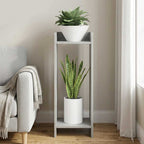 Supporto per piante Grigio Cemento 30 x 30 x 80 cm