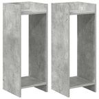 Supporto per piante 2 pcs Grigio Cemento 30 x 30 x 80 cm