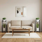 Supporto per piante 2 pcs Sonoma grigia 30 x 30 x 80 cm