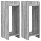 Supporto per piante 2 pcs Sonoma grigia 30 x 30 x 80 cm