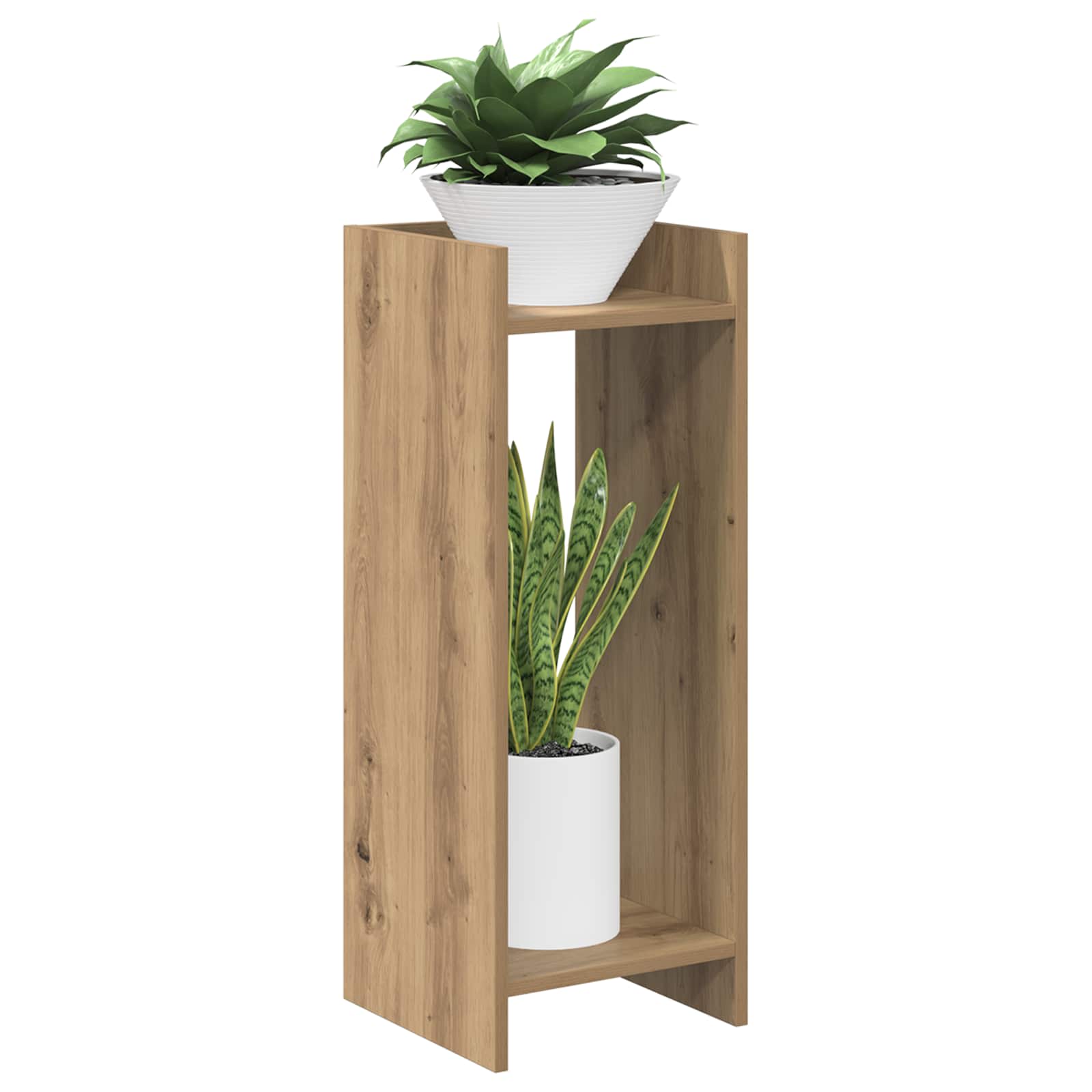 Supporto per piante 2 pcs Rovere Artigianale 30 x 30 x 80 cm