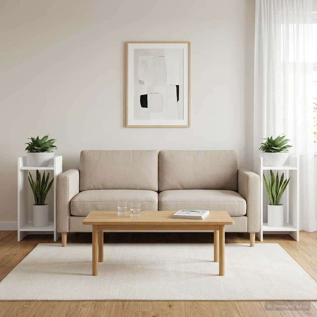Supporto per piante 2 pcs Bianco 30 x 30 x 60 cm