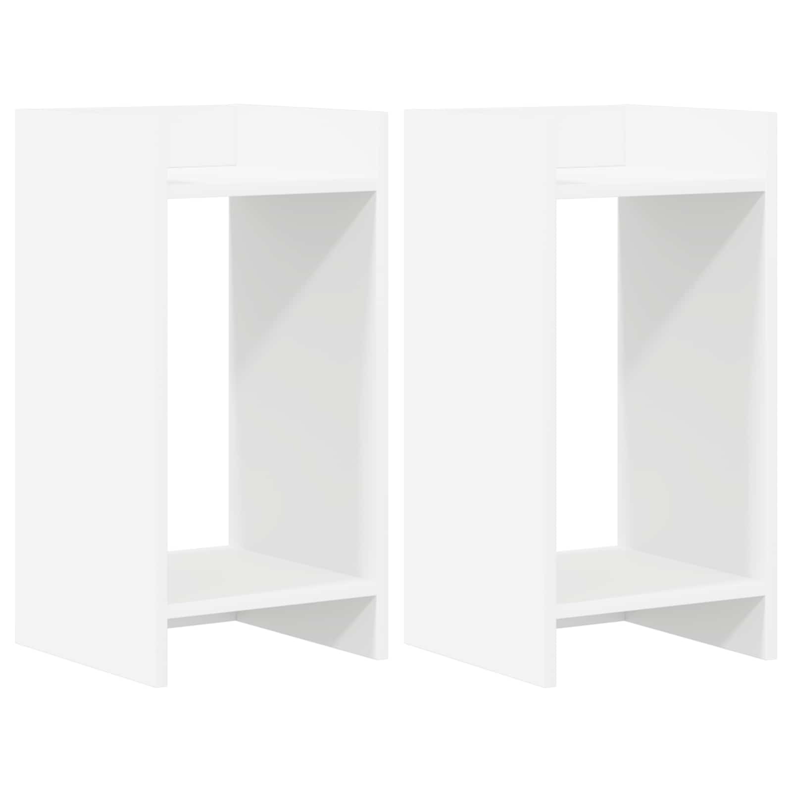 Supporto per piante 2 pcs Bianco 30 x 30 x 60 cm