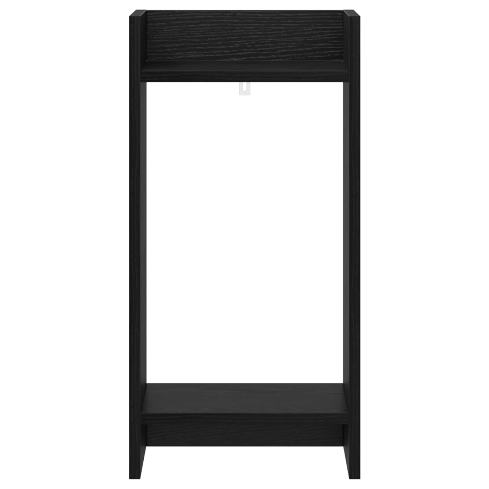 Supporto per piante con lo scaffale Rovere Nero 30 x 30 x 60 cm