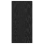 Supporto per piante con lo scaffale Rovere Nero 30 x 30 x 60 cm