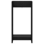 Supporto per piante con lo scaffale Rovere Nero 30 x 30 x 60 cm
