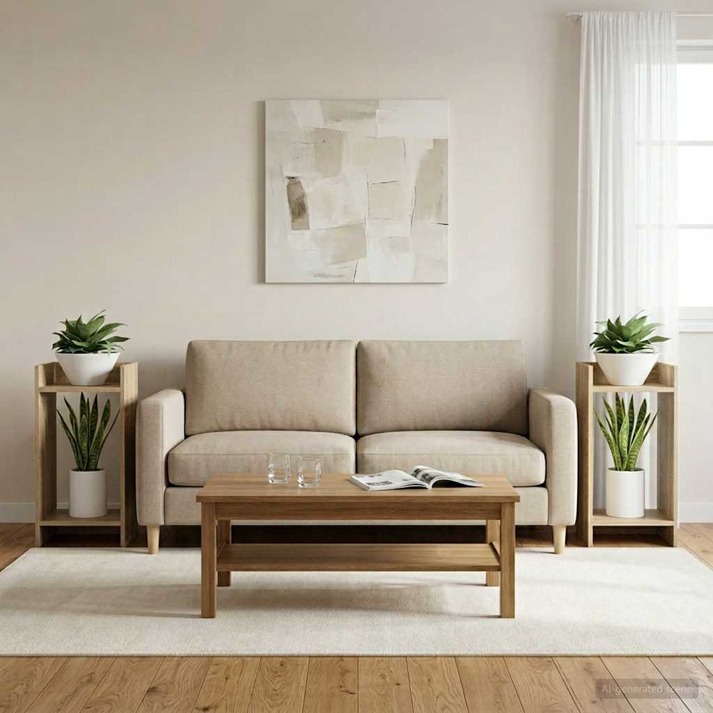 Supporto per piante 2 pcs Rovere Sonoma 30 x 30 x 60 cm