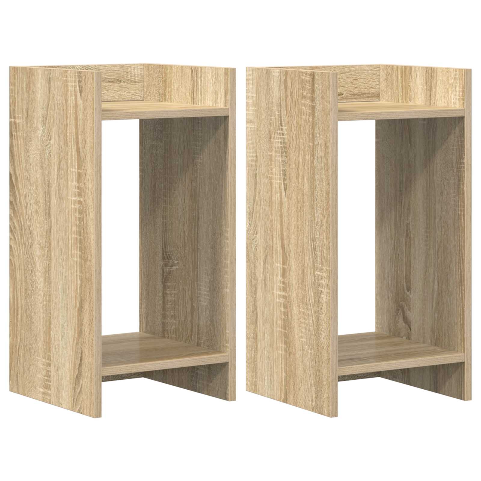 Supporto per piante 2 pcs Rovere Sonoma 30 x 30 x 60 cm