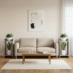 Supporto per piante 2 pcs Grigio Cemento 30 x 30 x 60 cm